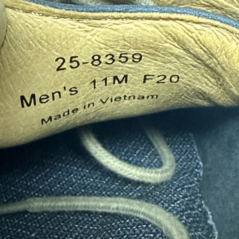 Johnston & Murphy Men's McGuffey Plain Toe Blue Oiled Shoes Size 11 M Casual
